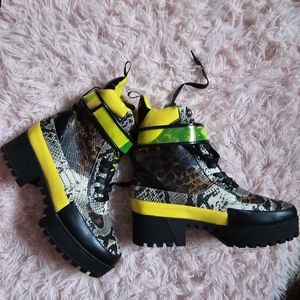 Fashion nova leopard boots. BRAND NEW!